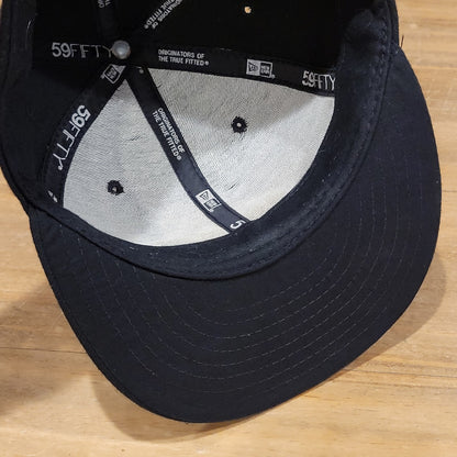 West Virginia Power Hat New Era Size 7 3/8 Fitted MiLB Baseball Black Made USA
