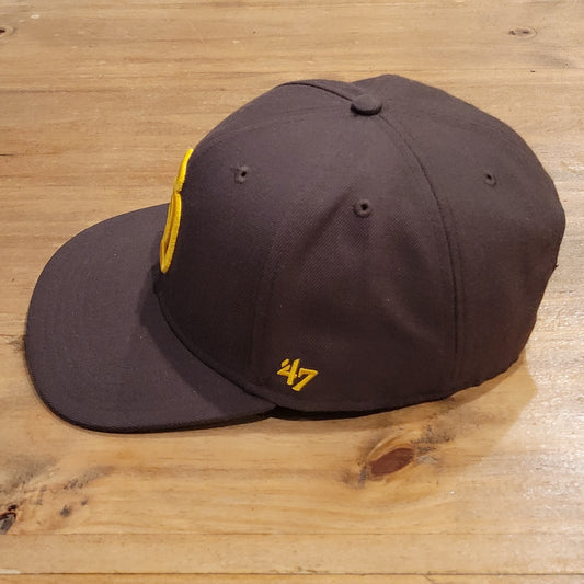 San Diego Padres Hat Snapback Brown 47 Brand One Size MLB Baseball