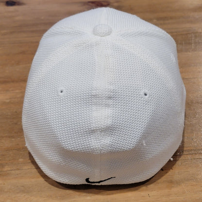 Vintage Tiger Woods Hat Size M/L White Black TW logo Golf Y2K Golfer Swoosh