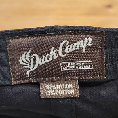 Duck Camp Deer Buck Embroidered Hat Snapback Black Hunt Hunting Rope One Size