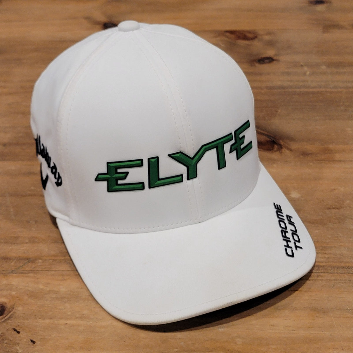 Callaway Elyte Hat Strap Back Chrome Tour Odyssey White Green One Size