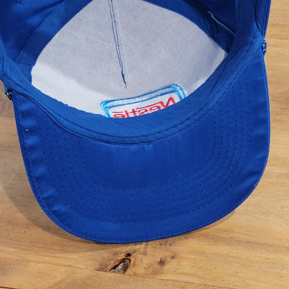 Vintage Nestle Ice Cream Delivery Trucker Hat Cap Snapback Rope Blue VTG
