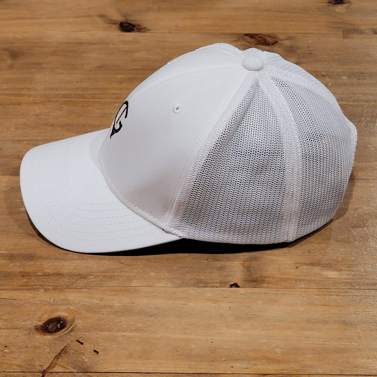 Callaway Golf Snapback Hat Cap White Mesh Back Trucker Golfer G Ball Logo