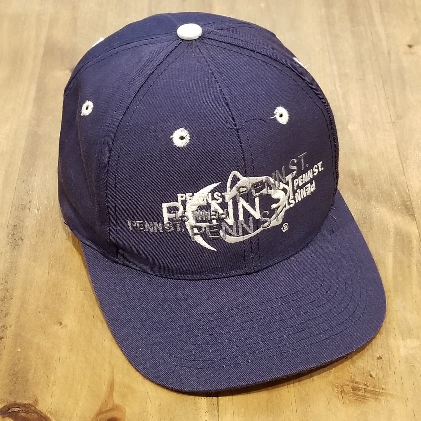 Vintage Penn State Nittany Lions Hat Cap Snapback Top of World Blue 90s