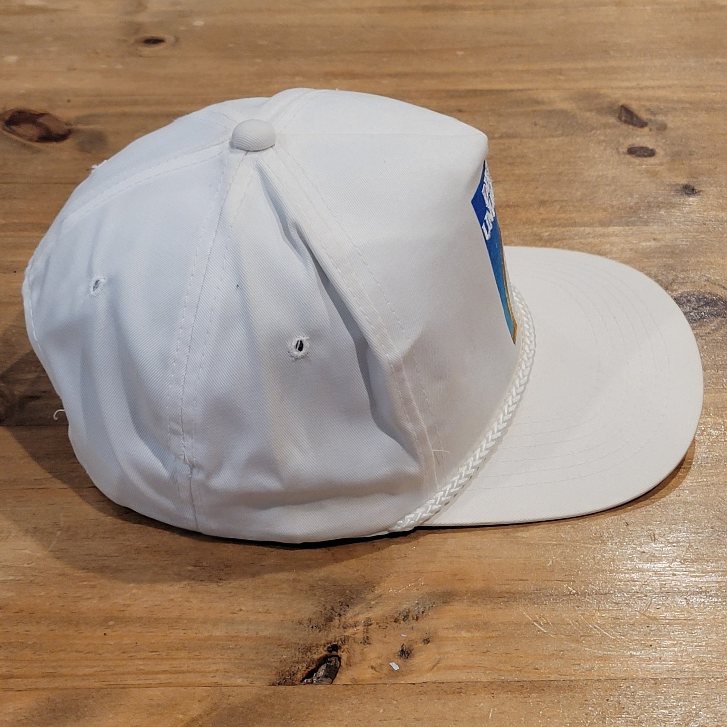 Vintage Ducks Unlimited Hat Snapback White Rope DU 90s Embroidered Duck