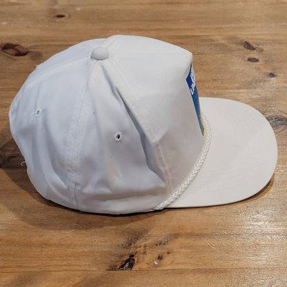 Vintage Ducks Unlimited Hat Snapback White Rope DU 90s Embroidered Duck