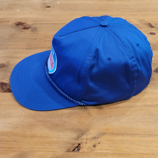 Vintage Nestle Ice Cream Delivery Trucker Hat Cap Snapback Rope Blue VTG