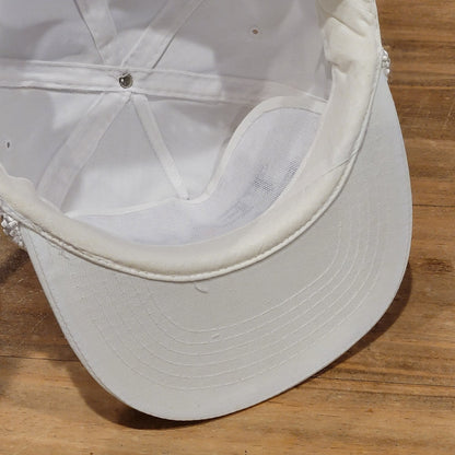 Vintage Team Daiwa Hat Snapback 80s 90s Fishing Reel White Rope One Size