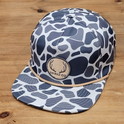 Southern String Hat Co Snapback Camo Camouflage Hunting Deer Patch Rope One Size