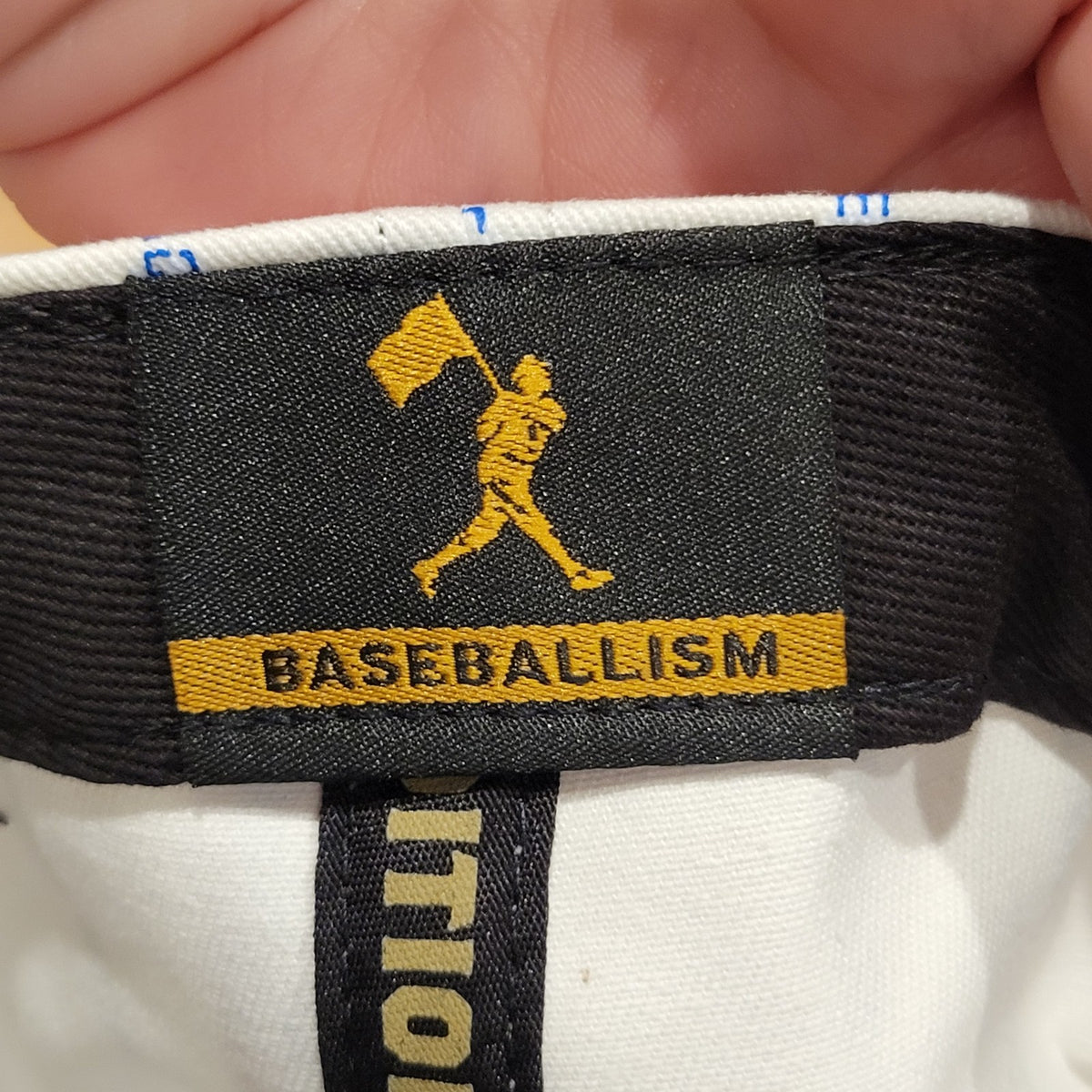 Baseballism Jackie Robinson #42 White Blue Spell Out Pinstripe Snapback