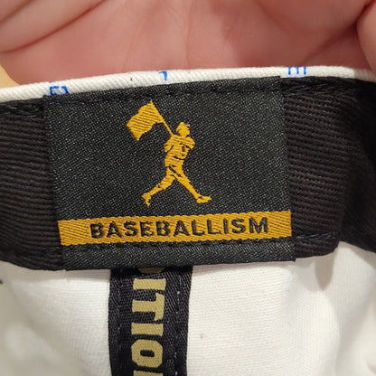 Baseballism Jackie Robinson #42 White Blue Spell Out Pinstripe Snapback