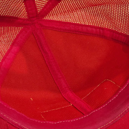 Vintage Johnson Outboards Motor Hat Snapback Red Fish Boating Patch Trucker