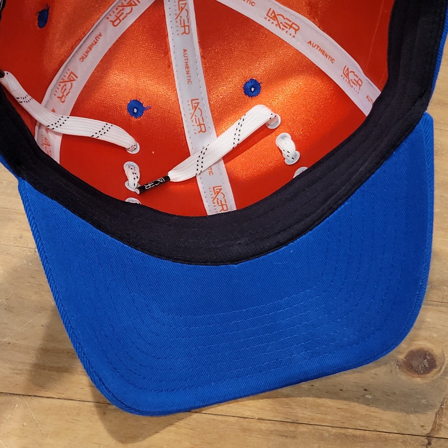 New York Islanders Lacer Hat Snapback Blue Shoe Lace Laces One Size NHL Hockey