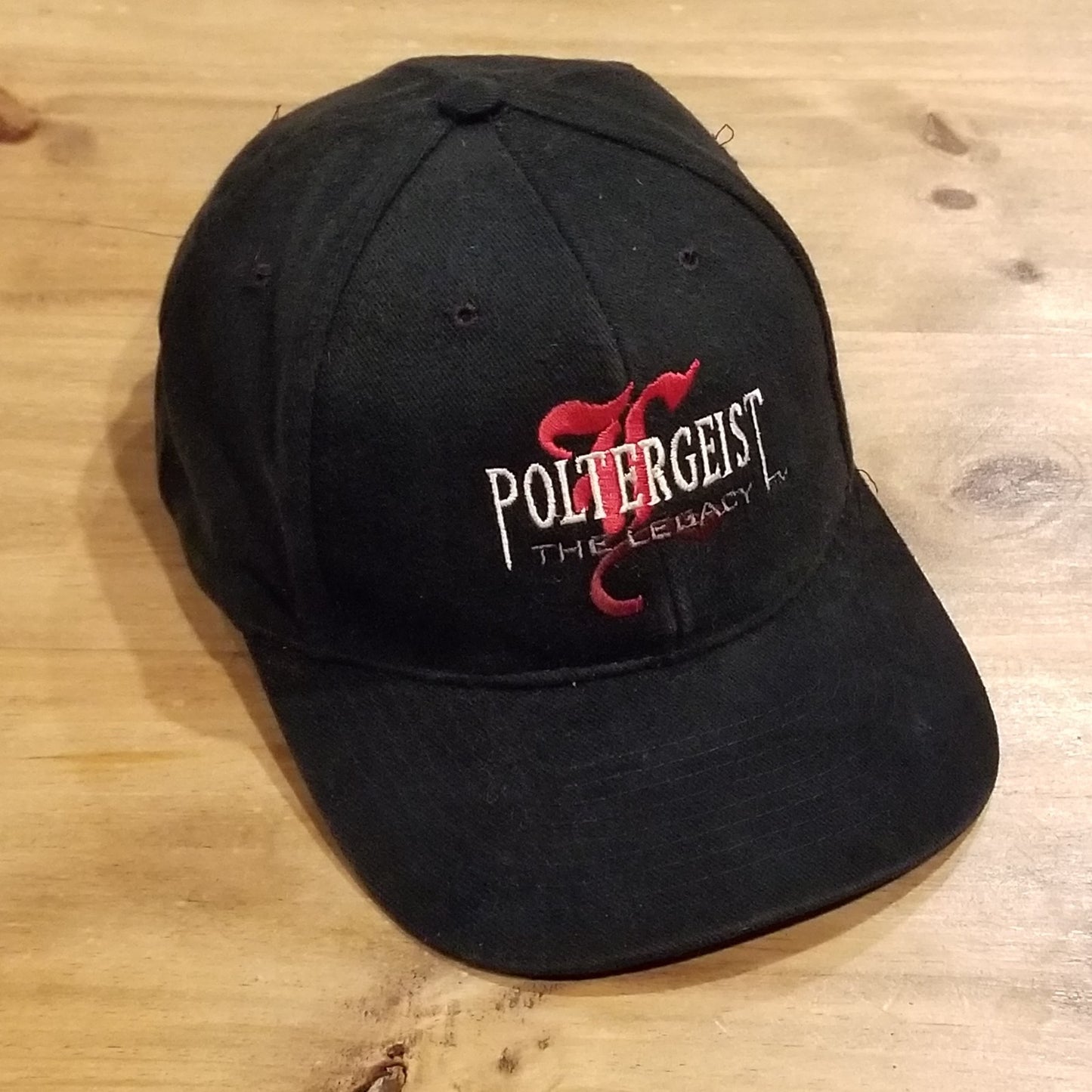 Vintage Poltergeist Legacy Hat Snapback Black TV Series Movie Horror 90s