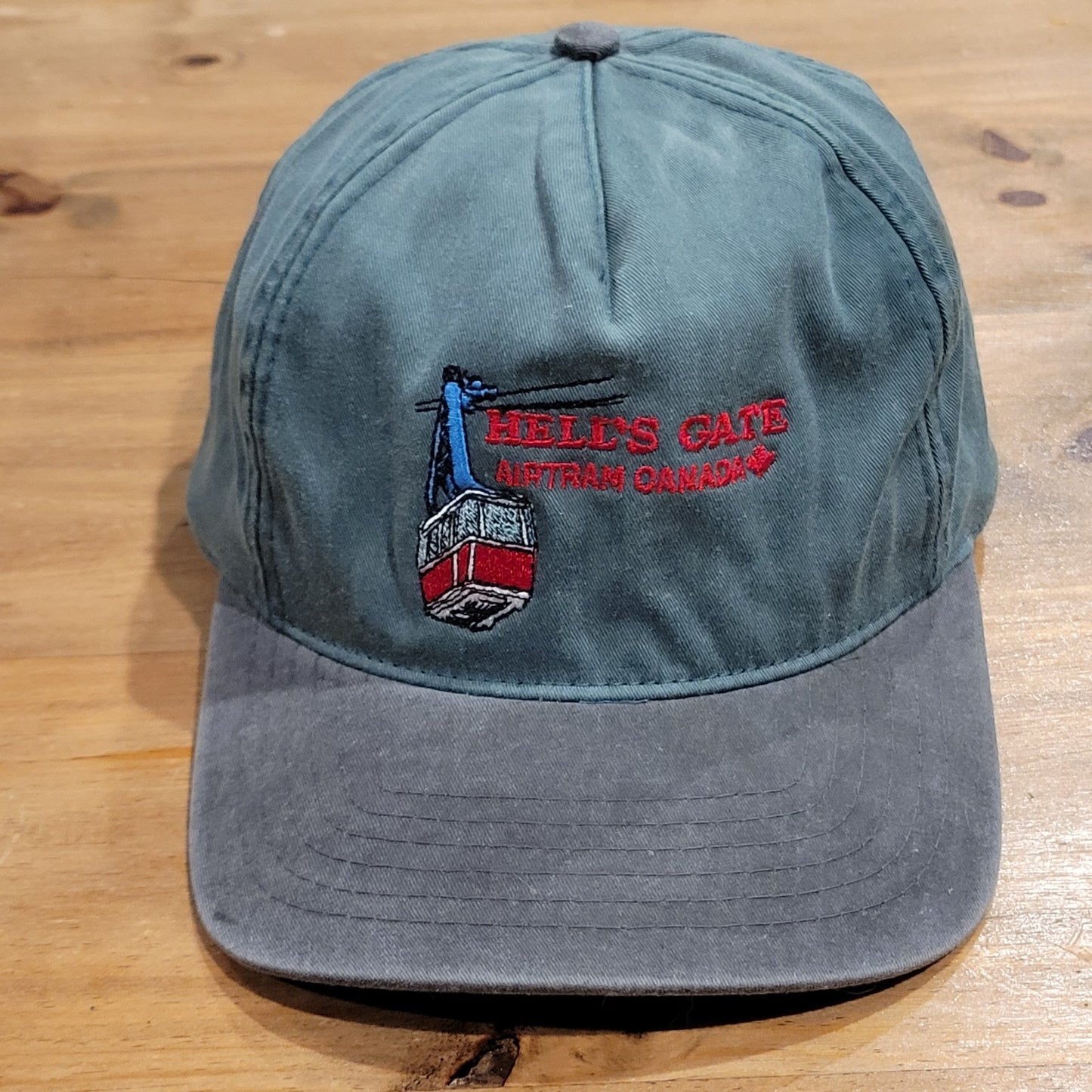 Vintage 80s Hell's Gate Airtram Canada Snapback Hat Fraser Canyon Souvenir Cap