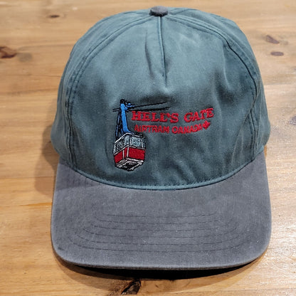 Vintage 80s Hell's Gate Airtram Canada Snapback Hat Fraser Canyon Souvenir Cap