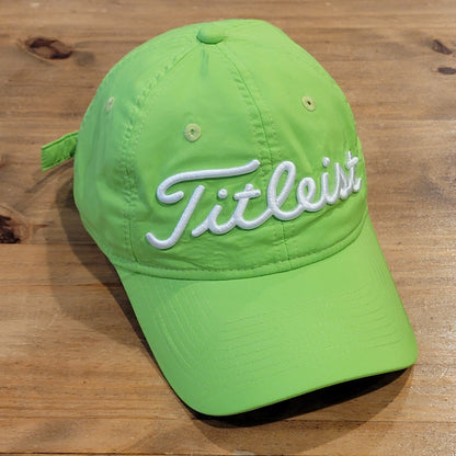 Titleist Hat Cap Strap Back Neon Green Golf Lightweight Adjustable Golfer