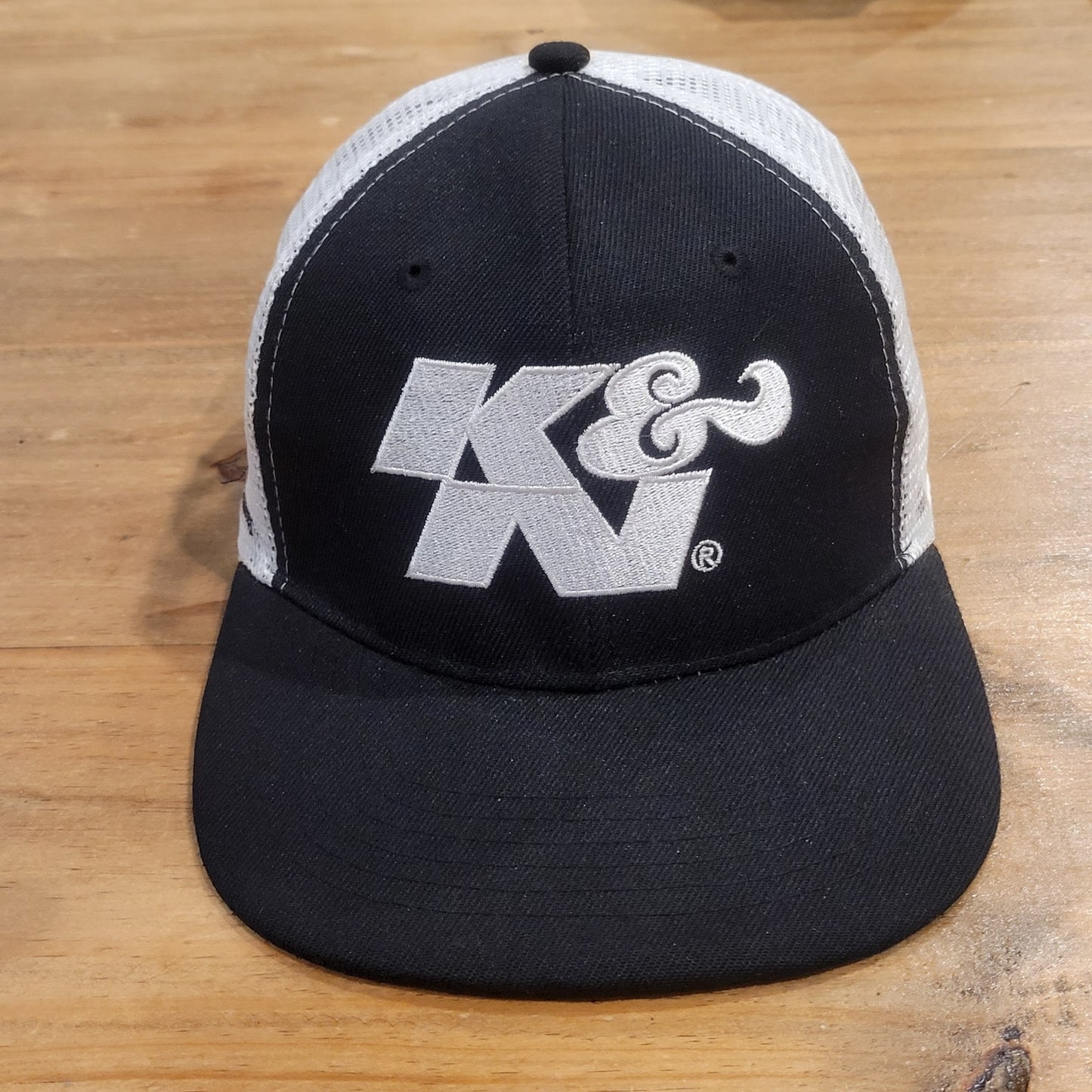 K&N Filters Hat Snapback Black White Car Racing Exhaust Performance Race