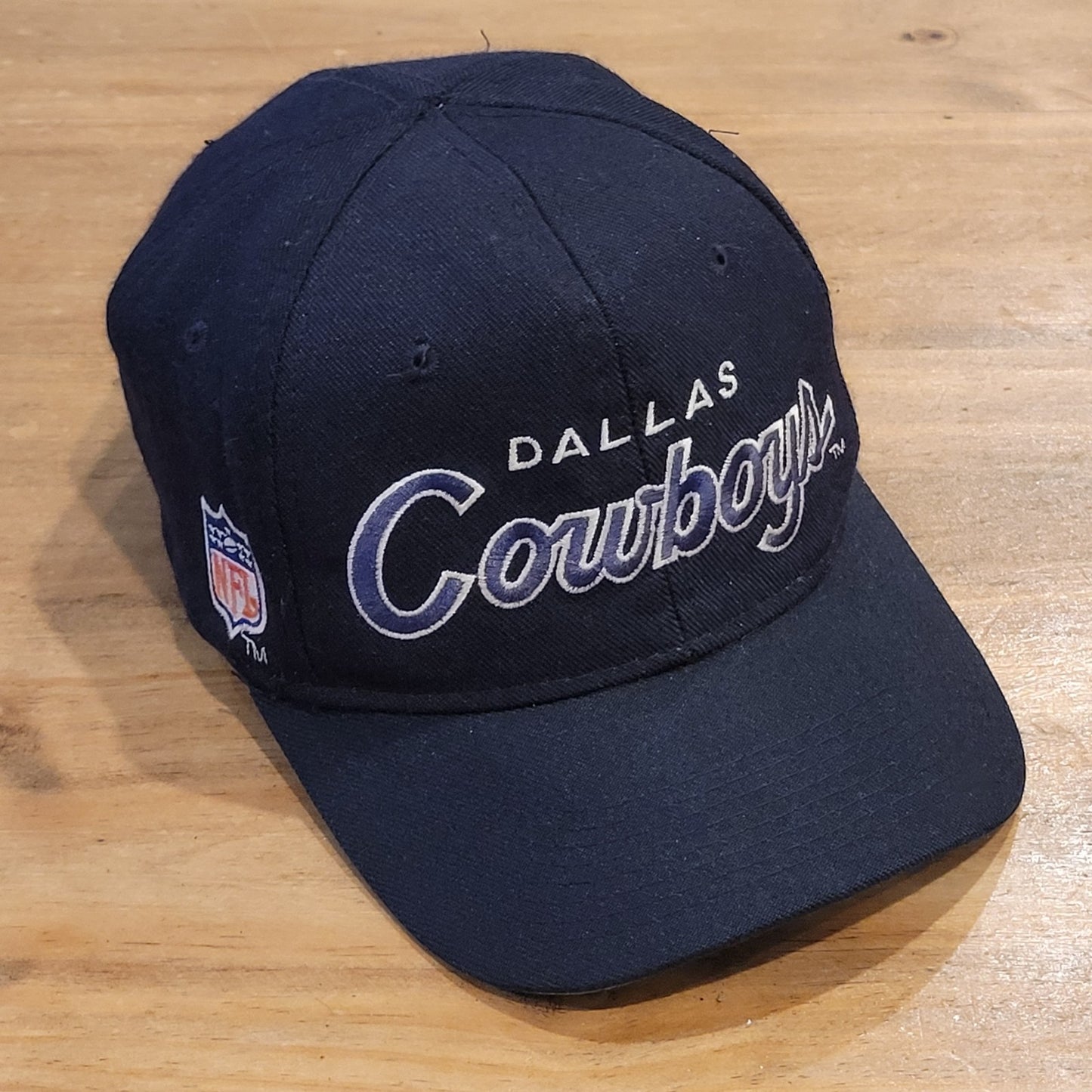 Vintage Dallas Cowboys Sports Specialties D-Line Script Black Dome NFL 90s