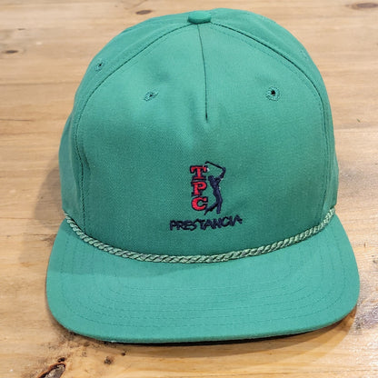 Vintage TPC Prestancia Hat Snapback Green Rope PGA Players Championship 90s Golf