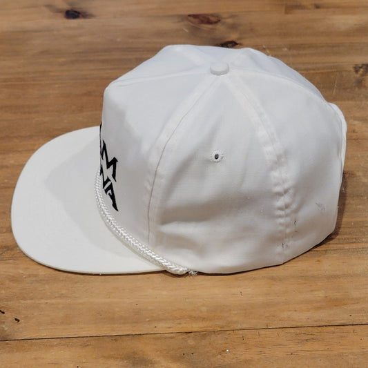 Vintage Team Daiwa Hat Snapback 80s 90s Fishing Reel White Rope One Size