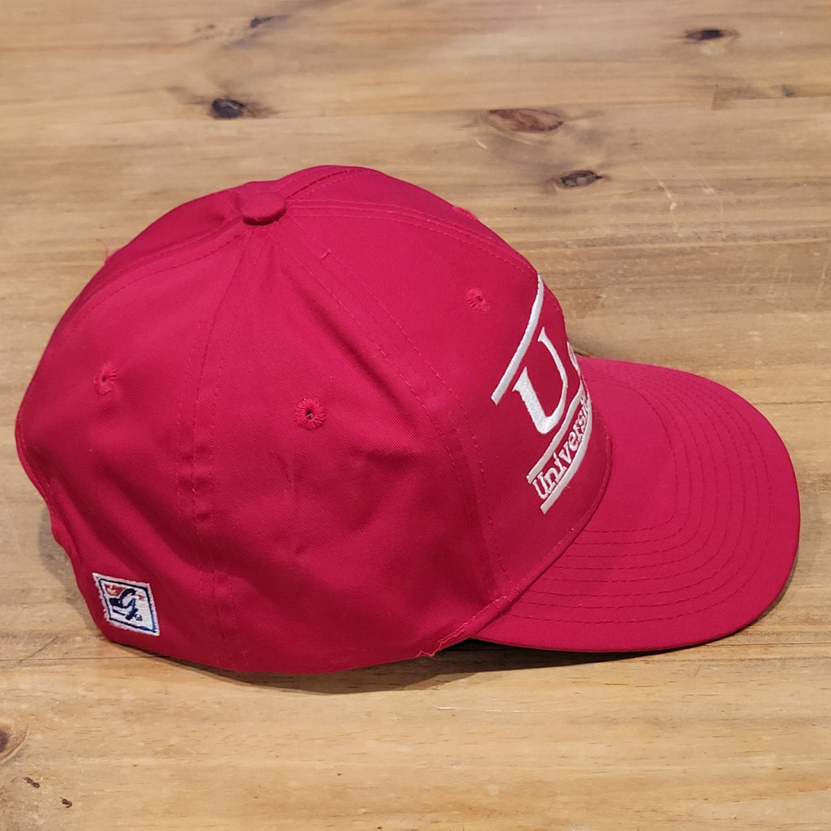 Vintage Alabama Crimson Tide Hat The Game 3 Bar U Of A 90s One Size Red College