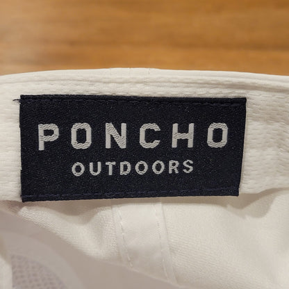 Poncho Outdoors Fly Fishing Hat Cap Snapback White Rope One Size Adjustable