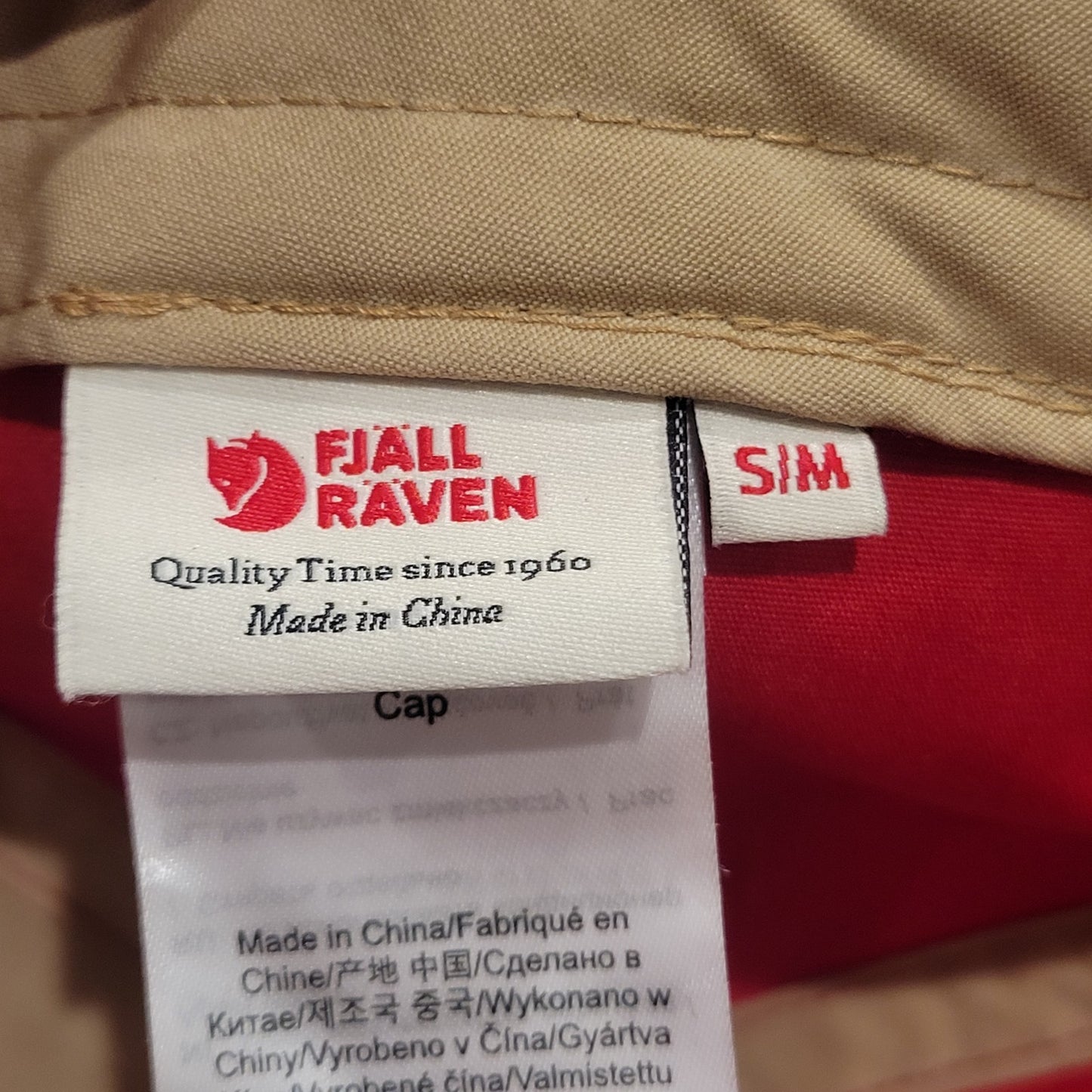 Fjall Raven Hat Cap Strap Back  CottonBlend  Size S/M Adjustable Heavyweight