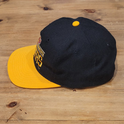 Vintage Minnesota Golden Gophers Hat Snapback Black Dome Wool Blend Cardinal Cap