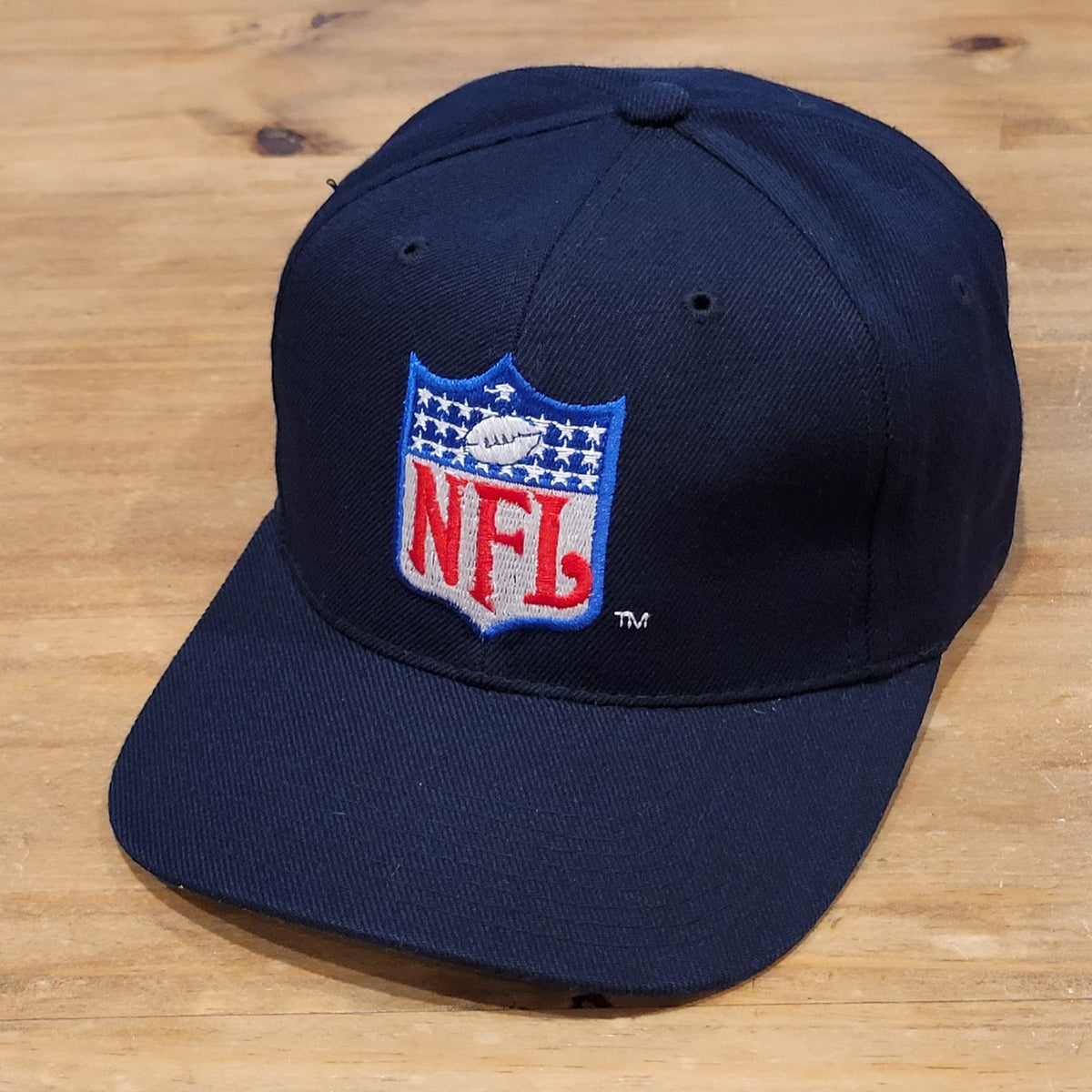 Vintage NFL Shield Logo Snapback Hat Ref Ump Crest Sports Specialties Wool 90s