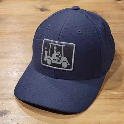 Travis Mathew Golf Cart Patch Hat Snapback Gray Blue One Size Adjustable