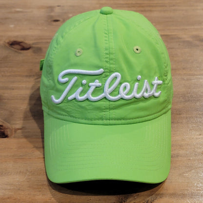 Titleist Hat Cap Strap Back Neon Green Golf Lightweight Adjustable Golfer