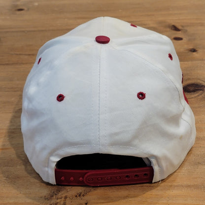 Vintage Oklahoma Sooners OU Hat Snapback 90s Logo 7 Competitor Retro White