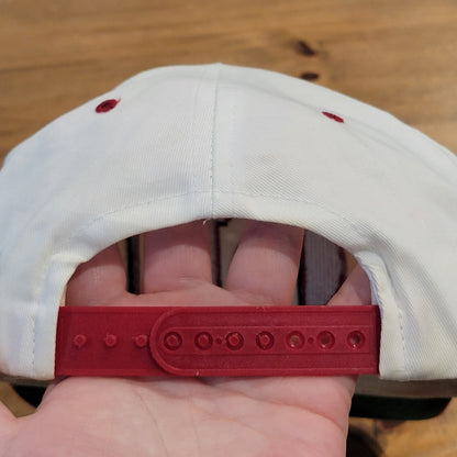 Vintage Oklahoma Sooners OU Hat Snapback 90s Logo 7 Competitor Retro White