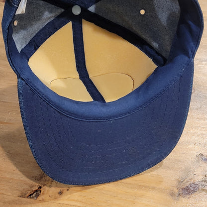Vintage Smith Bros. Farms Denim Hat 80s Trucker Cow Farm Patch Cowboy Ranch