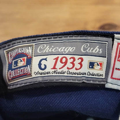 Vintage Chicago Cubs Hat American Needle Size 7 1/4 Blue 1933 C Logo Cooperstown