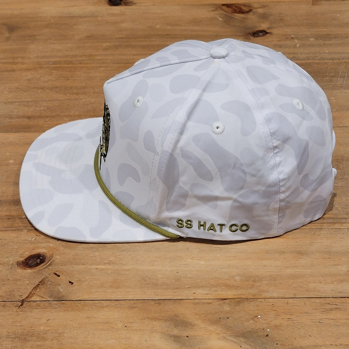 Southern String Hat Co Fishing Glasses Bass Rope White Gray Camo Camouflage