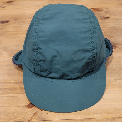 Cabela's Gore-Tex Trapper Hunting Winter Hat Ear Flaps Sherpa Polartec Green Med