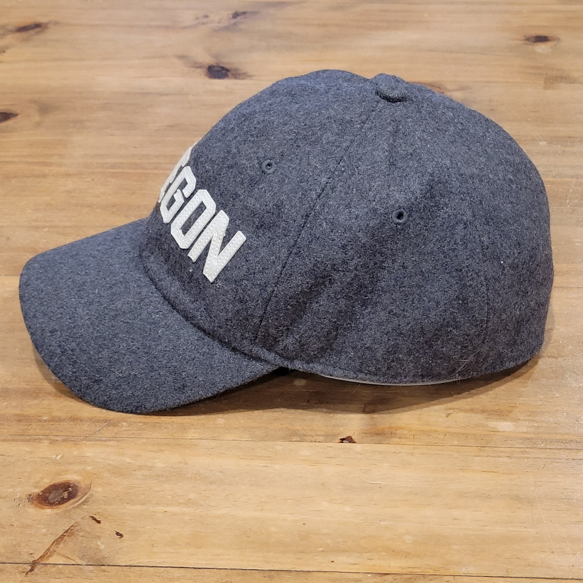 Oregon Ducks Nike Hat Cap Size XL Fitted Wool Blend Gray Spell Out Swoosh