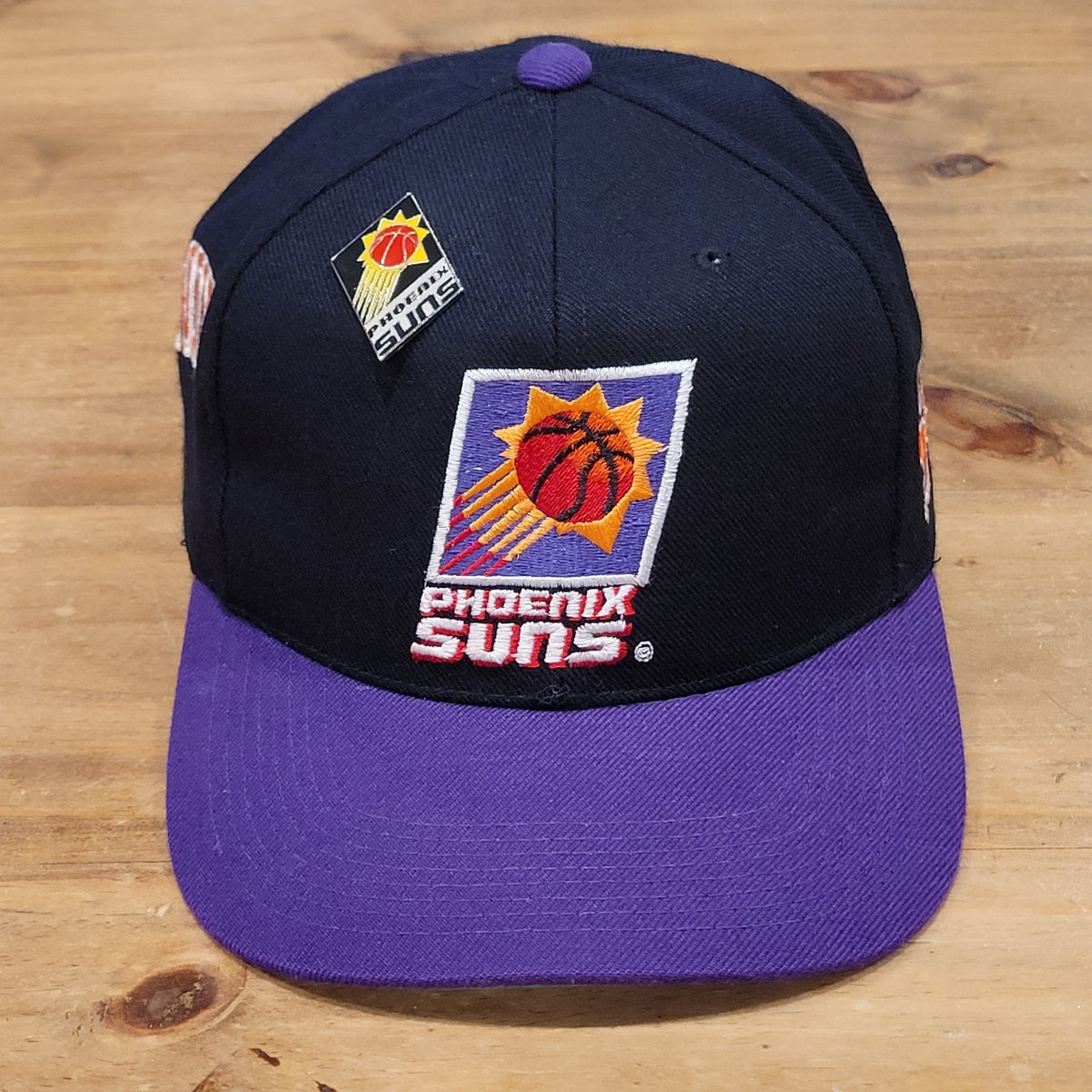 Vintage Phoenix Suns Hat Snapback Side Spell Out Wave Sports Specialties Wool