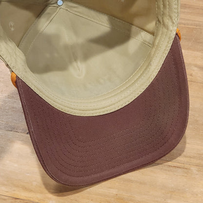 Southern String Hat Co Golf Hat Snapback Brown Coyote Course Hole Logo One Size