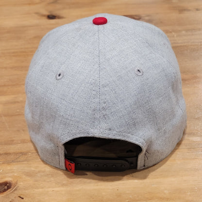 Oakley Hat Cap Snapback Gray Red Spell Out New Era 9Fifty One Size