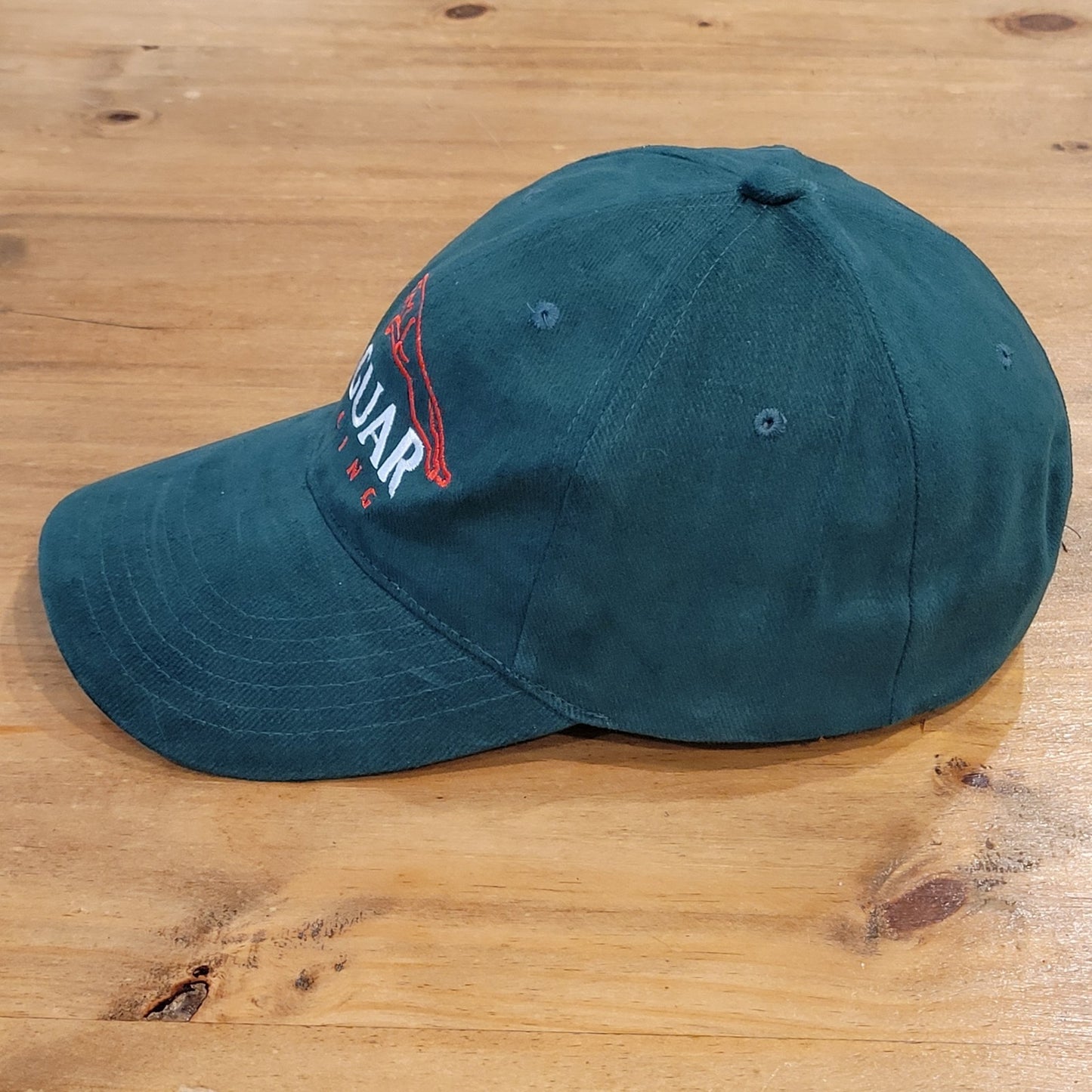 Vintage Jaguar Racing Hat Strap Back Green 90s Y2K Car Race F1 Grand Prix