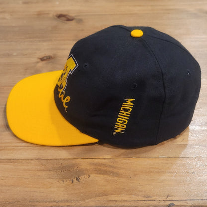 Vintage Michigan Wolverines Hat Snapback The Game Go Blue Wool Blend College 90s