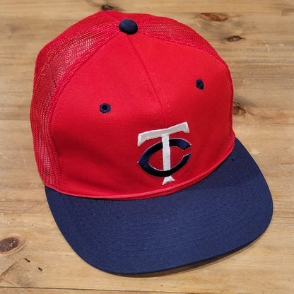 Vintage Minnesota Twins TC Trucker Hat Snapback Mesh Back MLB 80s Youngan