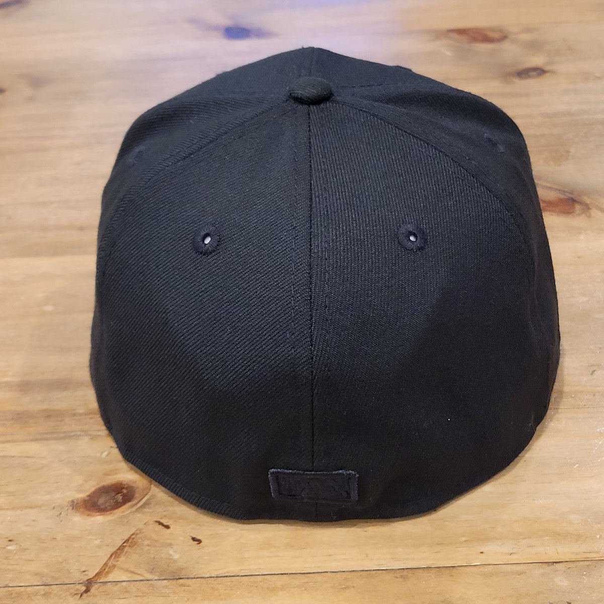 Los Angeles Dodgers Hat New Era Size 7 1/8 Fitted Black On Black Out 59Fifty MLB