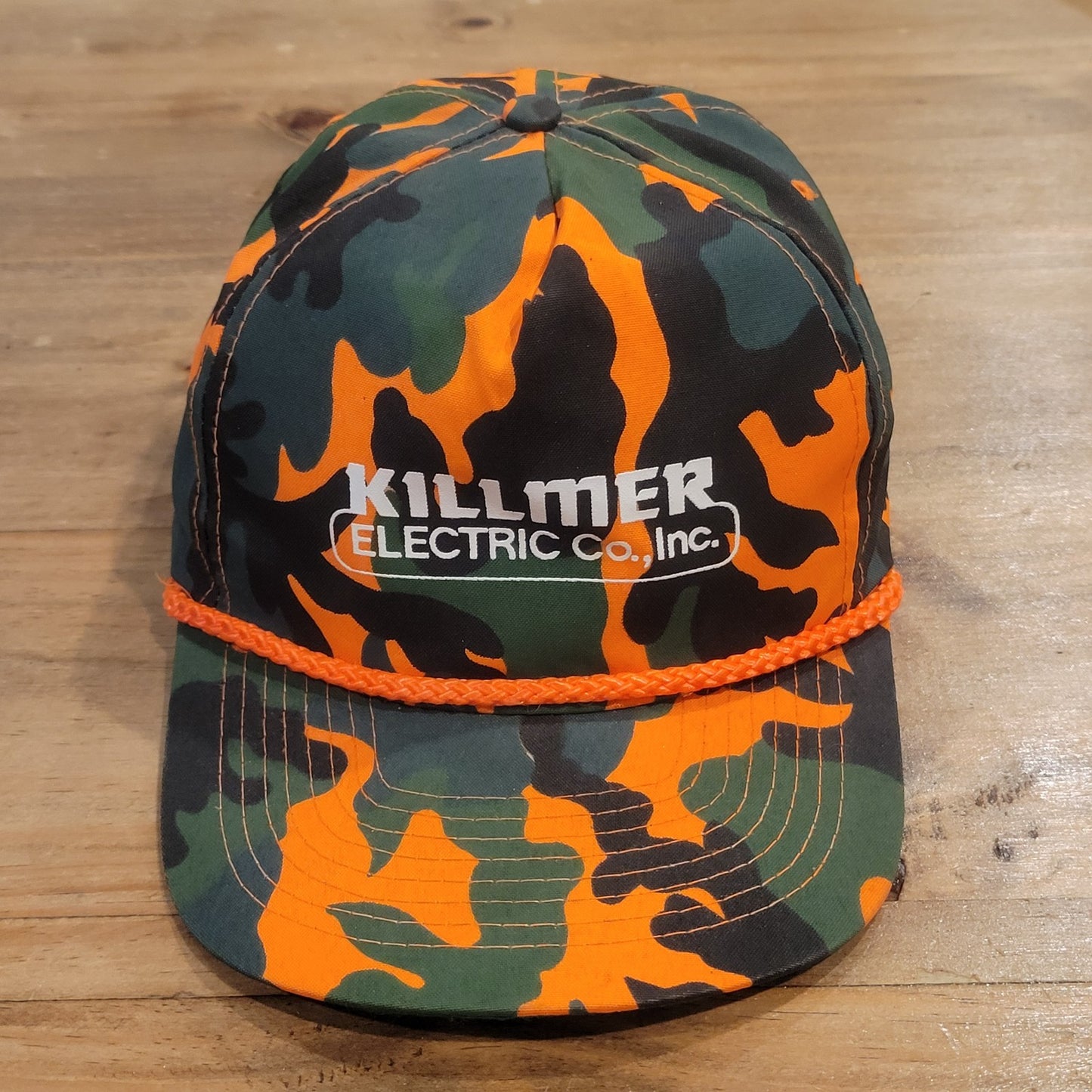 Vintage Hunting Hat Blaze Camo Camouflage Cobra Killmer Electric Rope 80s 90s
