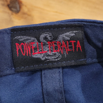 Powell Peralta Hat Cap Snapback Blue Cotton Skater Skateboarding Cross Bones