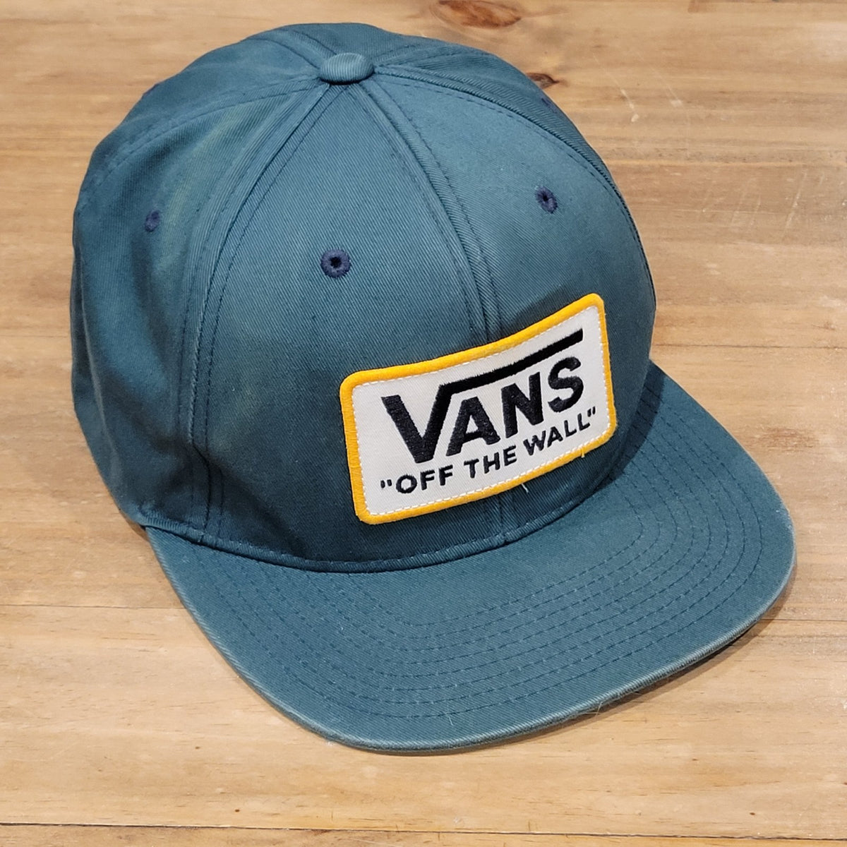Vans Hat Cap Snapback Green Big Patch Skater Skateboarding FADED Green