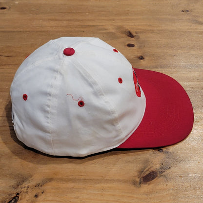 Vintage Coca Cola Hat Snapback 90s Sportsman Soda Pop White Red Coke Drink